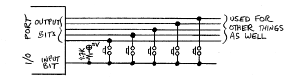 5-key keypad schematic